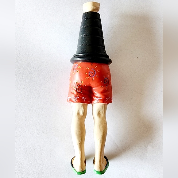 Wine Bottle Stopper Set. Ceramic Vintage. - Picture 5 of 7